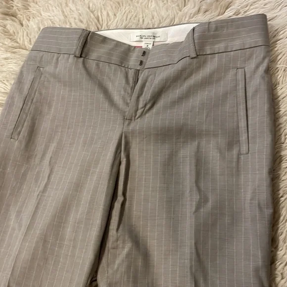 Banana Republic The Martin Fit stretch pin stripe cuffed dress slacks - Picture 2 of 7